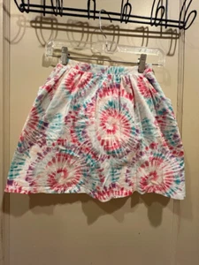 Lands' End girls skort, Pink, white, blue, size Large, 10/12 - Picture 1 of 4