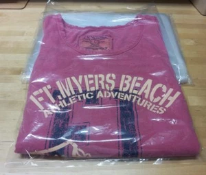 1000 Clear 9"x 12" Plastic Flat Poly T-Shirt Apparel Bags Open Top/Open End 1MIL - Picture 1 of 4