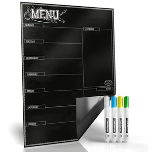 Magnetic Dry Erase Kitchen Fridge Weekly Meal Planner Menu Board Chart 17x12'' - Picture 1 of 9