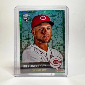 TREY AMBURGEY 2022 Topps Chrome Platinum Toile Green Refractor RC #84 /99 - Picture 1 of 2