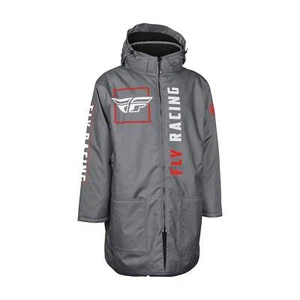 Fly Racing Insulated Pit Coat - Red/Grey - Adult Size - 470-4052 - Picture 1 of 2