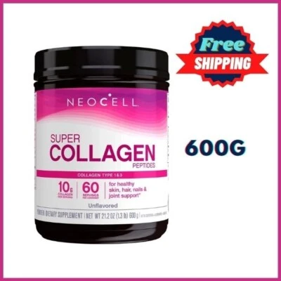NeoCell Super Collagen Peptides, Unflavored Powder, Collagen Type 1 & 3 (600 g) - Image 1 of 4
