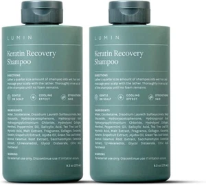 Mens Hair Thickening Shampoo Rehydrate Repair Damaged Roots Lumin 2x 275ml Grow - Picture 1 of 13