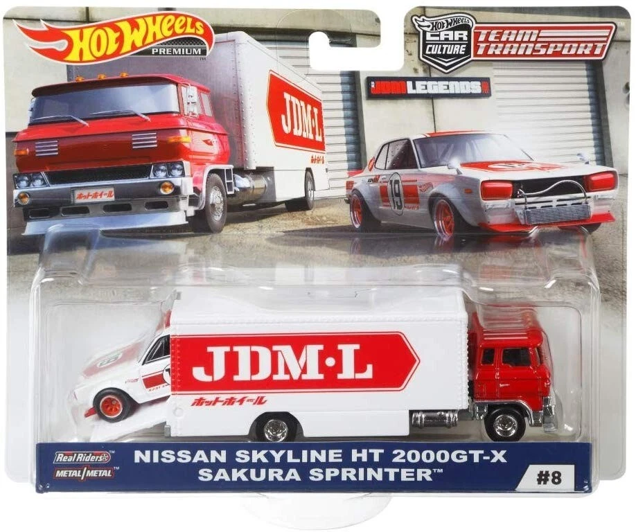 Hot Wheels 2019 Team Transport Nissan Skyline HT 2000GT-X w/ Sakura Sprinter - Image 1 of 1