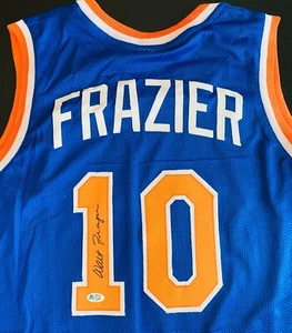 Walt Frazier Signed Knicks Jersey With COA! - Picture 1 of 5