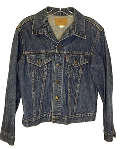 Levi's Denim Jacket Vintage 70505 0217 Red Tab Early 70’s 40 Small e - Picture 1 of 11
