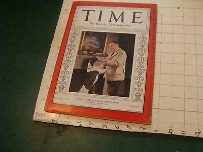 original vintage TIME MAGAZINE: JOHN G BATES & Blarney's bit of luck Feb 21, '38 - Image 1 of 4