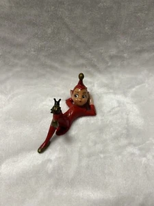 Vintage Hong Kong Rubber Pixie with Ladybug figure - Picture 1 of 9