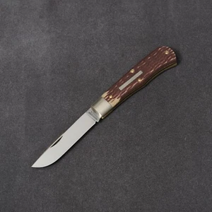 Great Eastern Cutlery GEC 72 Plainsman - Stained Jigged Muslin Micarta