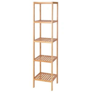 B-Ware: dibea Badezimmerregal Wohnzimmerregal Standregal Bambusregal naturfarben - Bild 1 von 7