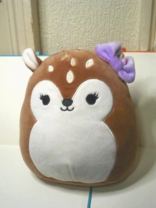Squishmallows 8” Dawn the Fawn Deer con arco, juguete suave de peluche regalo de Navidad m4 - Imagen 1 de 13