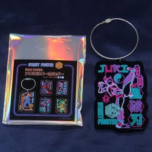 CAPCOM Street Fighter 6 Juri Neon Design Key Ring Keychain SF6 2025 - Picture 1 of 6