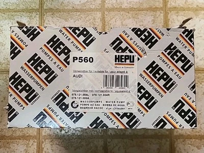 New HEPU P560 078121006A Water Pump VW Audi A6 Quattro S4 Allroad Quattro - Image 1 of 4