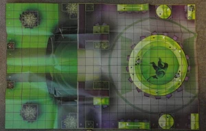 DC Heroclix Qward Armory & Forge/OA: The Big W Battle Map - Picture 1 of 2