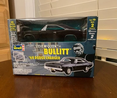 2000 Steve McQueen Bullitt Revell 68 道奇充电器 1: 25 金属机身 全新带盒 — 第 1/4 张图片