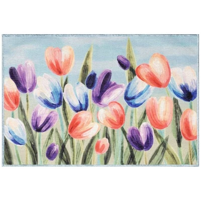 Liora Manne Impressions Tulips Indoor/Outdoor Mat - Image 1 of 4