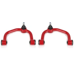 Front Upper Control Arms Adjustable For 2004-2019 Ford F-150 2-4" Lift Red - Picture 1 of 9