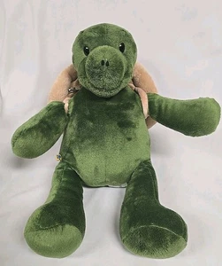 Build A Bear Turtle / Tortoise With Shell Backpack - Green Plush 16 Inch - Picture 1 of 13