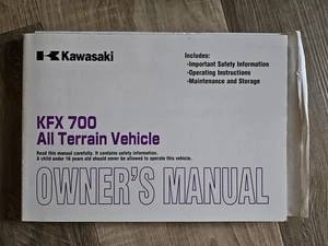 NOS Kawasaki 2005 KFX 700 ATV model KSV700-A2/B2 Owner's Manual P/N 99987-1237 - Picture 1 of 5