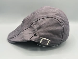 Boina plana de golf azul para hombre de algodón liso Gatsby gorra tiras newsboy taxista - Imagen 1 de 7