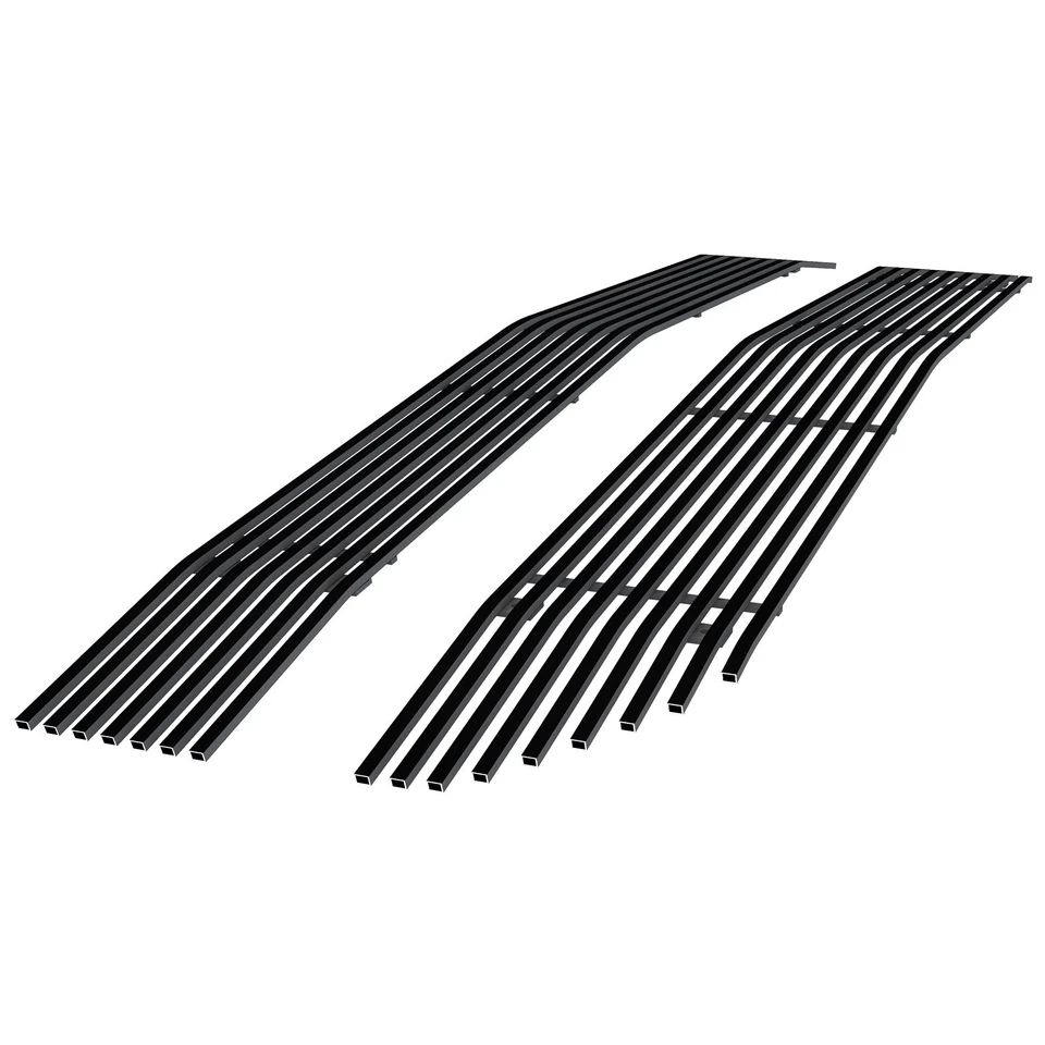 Se adapta a Chevy Silverado 1500/19 1500LD 2016-2018 rejilla principal de acero inoxidable negra Billet Foto 1 de 4