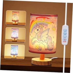 Bedside Table Lamp - 3 Colors Dimmable Kids Night Light for Girls Unicorn - Picture 1 of 7