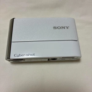 Sony Cyber Shot DSC-T70 white Compact Digital Camera Japanese language only - Picture 1 of 9