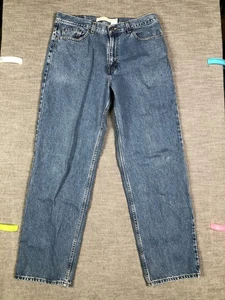 Sonoma Jeans Mens 36x34 Blue Denim Straight Leg 100% Cotton Medium Wash Zip Fly - Picture 1 of 10