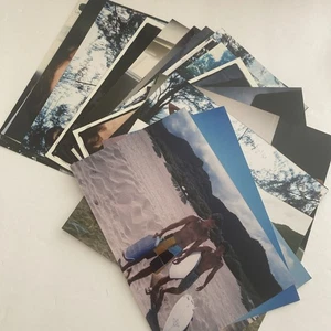 Lotto di 25 fotografie a colori 4x6 tizi in spiaggia viaggio natura notte - Foto 1 di 12