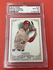 Topps Allen & Ginter Bryce Harper RC #12 2012 PSA 10 - Imagen 1 de 1