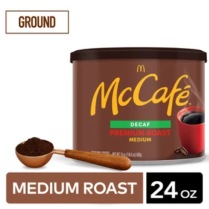 McCafe Premium Roast Decaf, Ground Coffee, Decaffeinated, 24oz. Canned - Picture 1 of 4