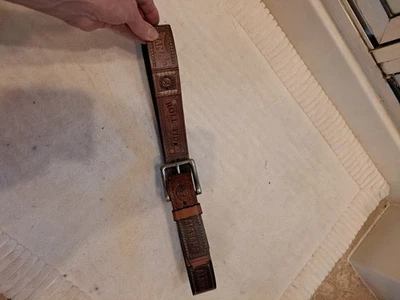 Cinturón de cuero Alabama Crimson Roll Tide Title para verdaderos fans. Adulto Talla M Foto 1 de 4