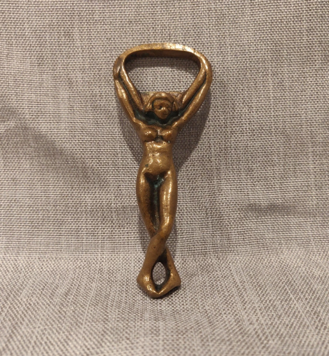 NKlaus Flaschenöffner In Dolchform – Maritimes Design Aus Messing, Goldfarben, 19 Cm Lang