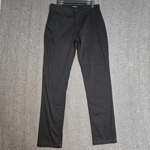 Kenneth Cole Chino Pants Slim Tapered Fit Stretch Twill Black Tag 32x32 (31x31) - Picture 1 of 11