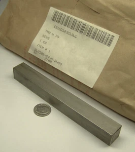 WARREN PUMP N79 NEW 5/8" SQ X 5-3/8" LONG STEEL MACHINE KEYWAY KEY NAVY SHIP - Picture 1 of 5