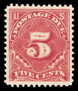 Scott J41 1895 5c Postage Due Perforated 12 Issue Mint VF OG LH Cat $110 - Picture 1 of 1
