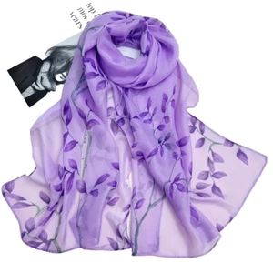 Lightweight Sheer Scarf 59x19" Chiffon Neck Hair Shawl New Free Ship 5560 - Picture 1 of 1