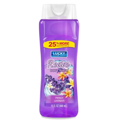 Jabón corporal Lucky Super Soft Revive. Calmante e hidratante. Lavanda. 15 fl.oz Foto 1 de 3