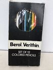 Vintage Art Colored Pencils Set 12 Berol Verithin 769 Drawing Sketching Pad