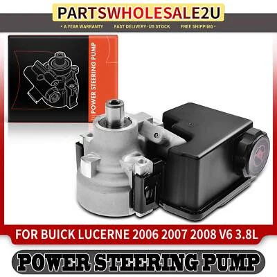 Power Steering Pump w/ Reservoir for Buick Lucerne 2006 2007 2008 3.8L 15796702 - Image 1 of 4