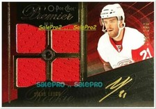 OPC PREMIER 2009 VILLE LEINO NHL RC RED WINGS ROOKIE QUAD JERSEY AUTOGRAH /299