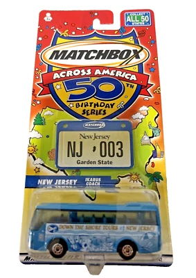 Matchbox Across America 50th Birthday New Jersey IKARUS COACH New in Package - Image 1 of 4