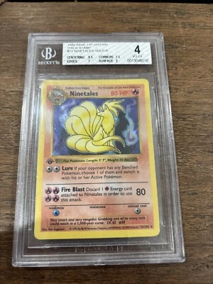 Ninetales 012/102 Base Set (Shadowless) Holo - Image 1 of 3