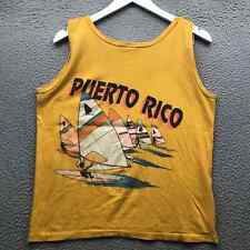 Vintage America Puerto Rico Tank Top Shirt Men's Large L Body Gloves Surf Board
