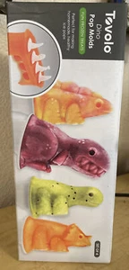 Tovolo Ice Pop Molds Dino Set 4 Homemade Frozen Ice Pops Dinosaur Species Fun - Picture 1 of 14