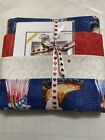 America The Boot-Iful  Red White Blue 3 Yard Quilt Kit W/Free Pattern. 46”x58”