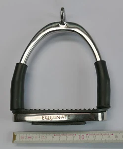 Sicherheits-Steigbügel Equinate Charles 12 cm Edelstahl, NEU OVP - Bild 1 von 1