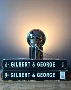 Mid-Century Modern Chrome Orb Eyeball Spotlight Lamp, c.1960s - Picture 1 of 9