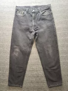 Vintage Levi's 550 Mens 38x30 Relaxed Fit Tapered Leg Dad Jeans Black USA Made - Picture 1 of 15
