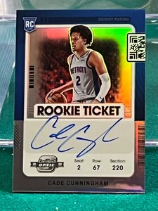 Cade Cunningham 2021-22 Contenders Optic Premium RC Auto Pistons Autograph #124